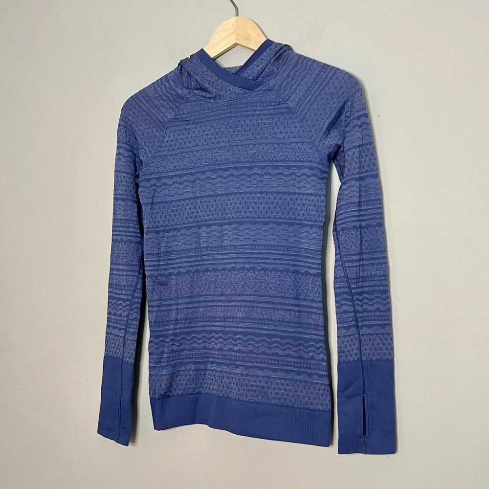 Lululemon Rest Less Pullover Hoodie Gatsby Blue